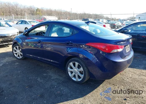 2012 Hyundai Elantra Limited from USA, damaged, VIN 5NPDH4AE8CH094163